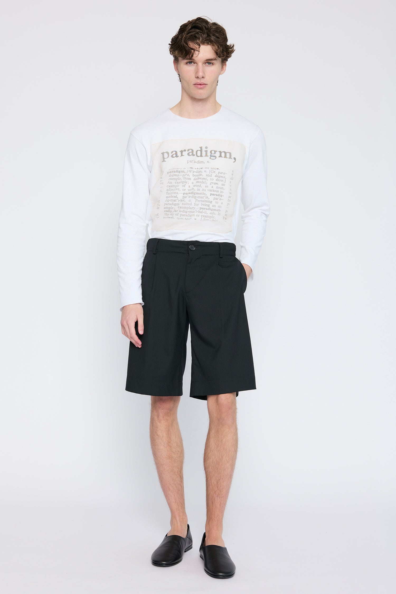 COLLEGE SHORT IN SUITBLACK (UNISEX), AW26