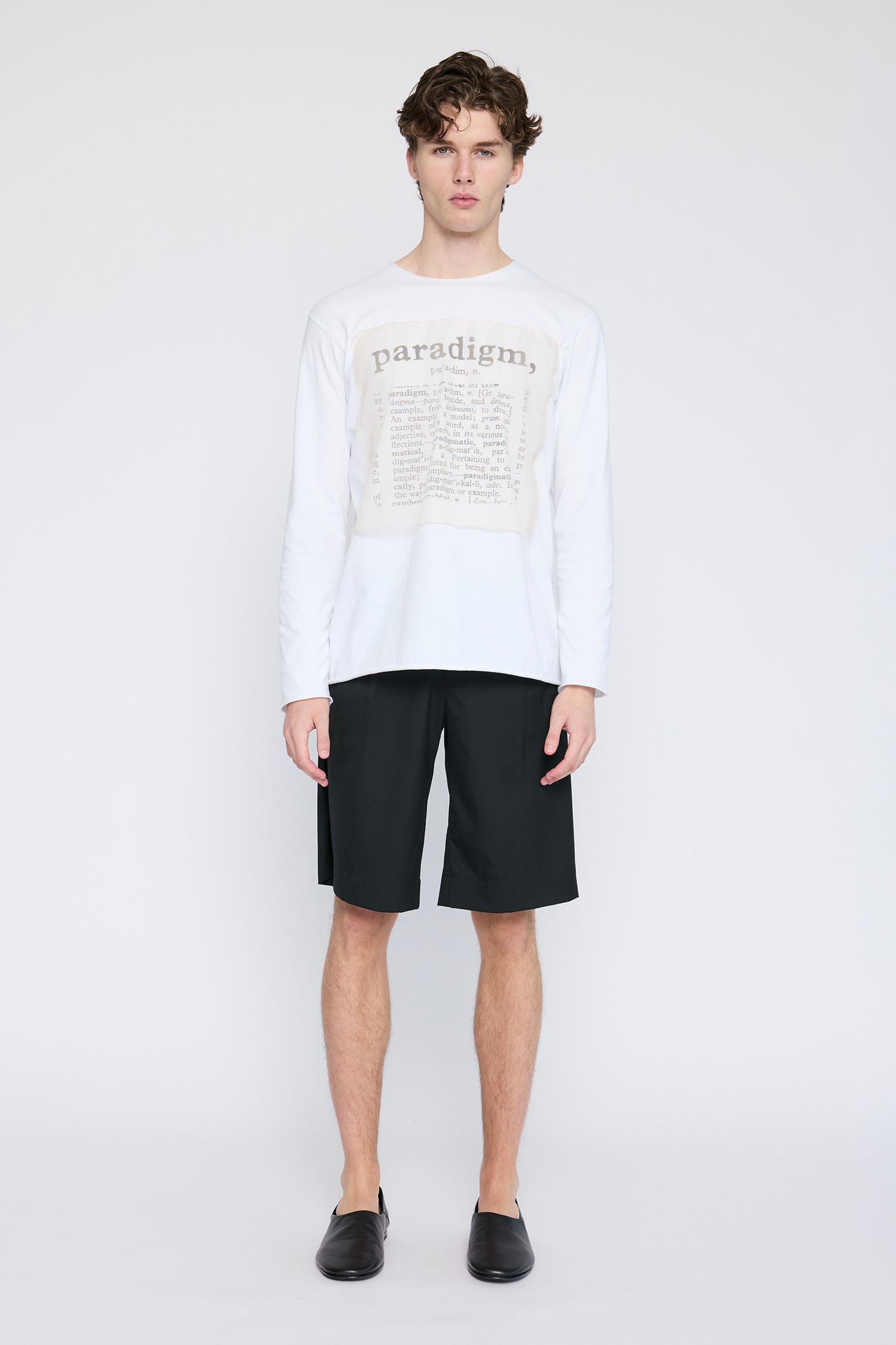 COLLEGE SHORT IN SUITBLACK (UNISEX), AW26