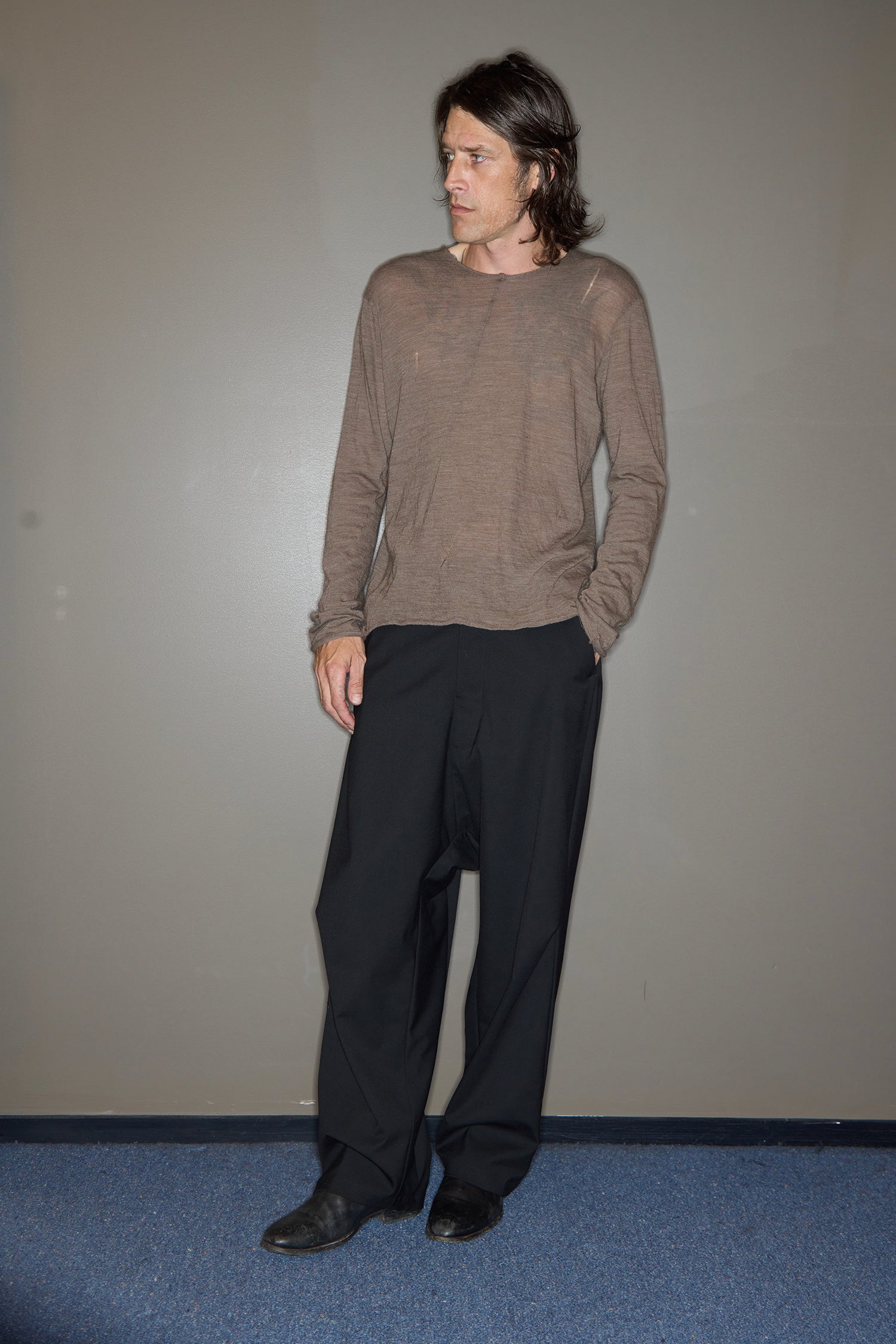 DROPOUT TROUSER IN SUITBLACK, AW26