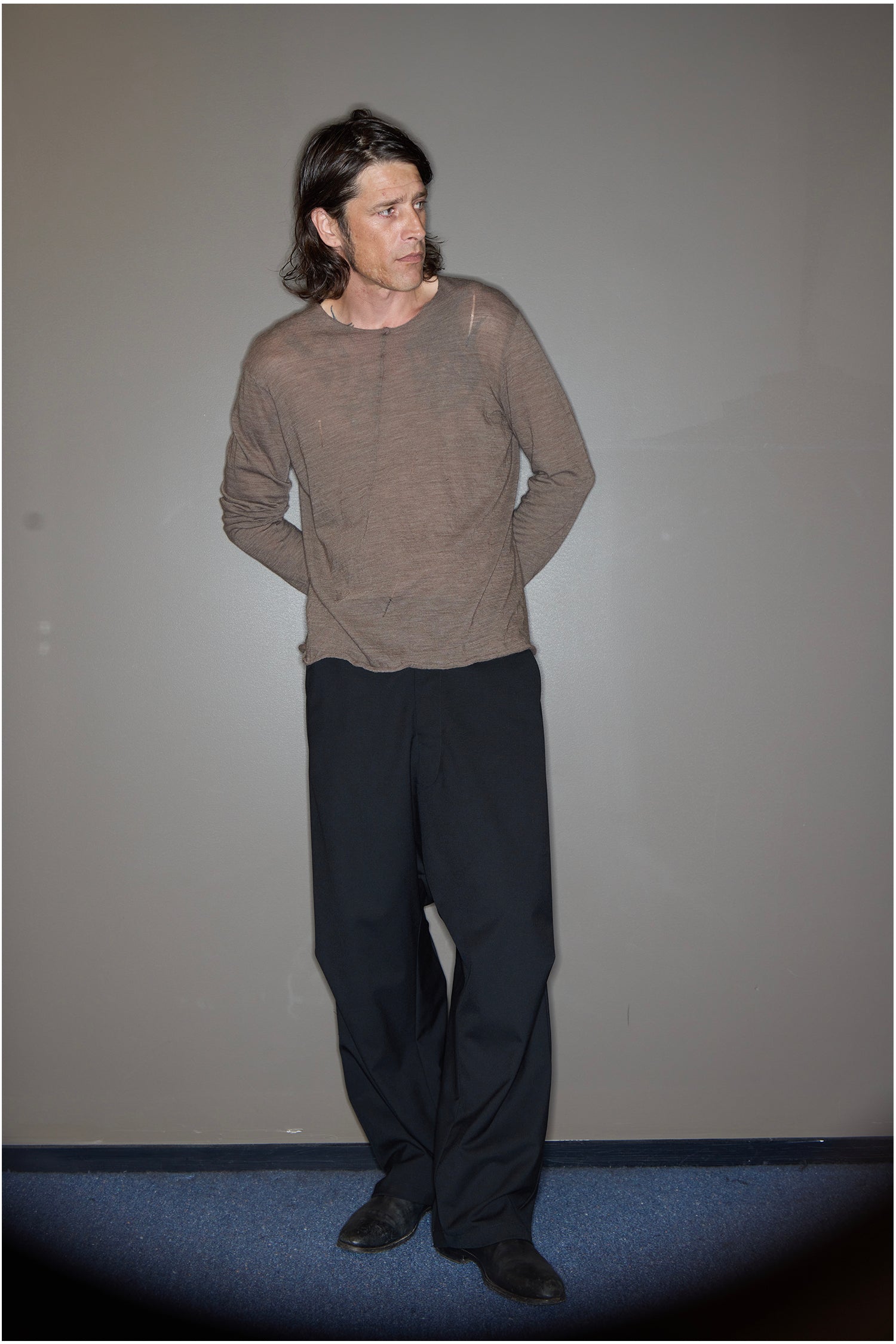 DROPOUT TROUSER IN SUITBLACK, AW26