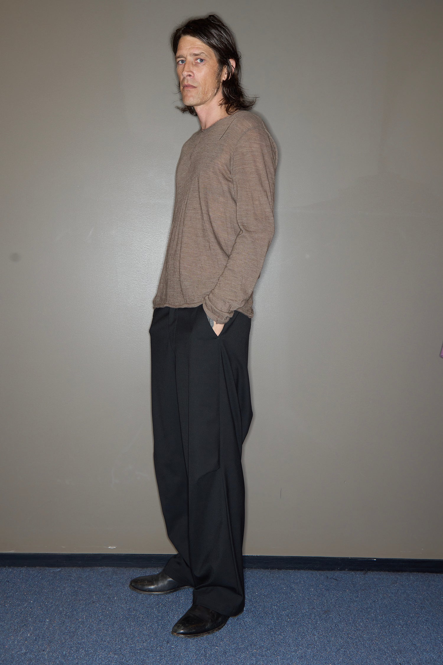 DROPOUT TROUSER IN SUITBLACK, AW26