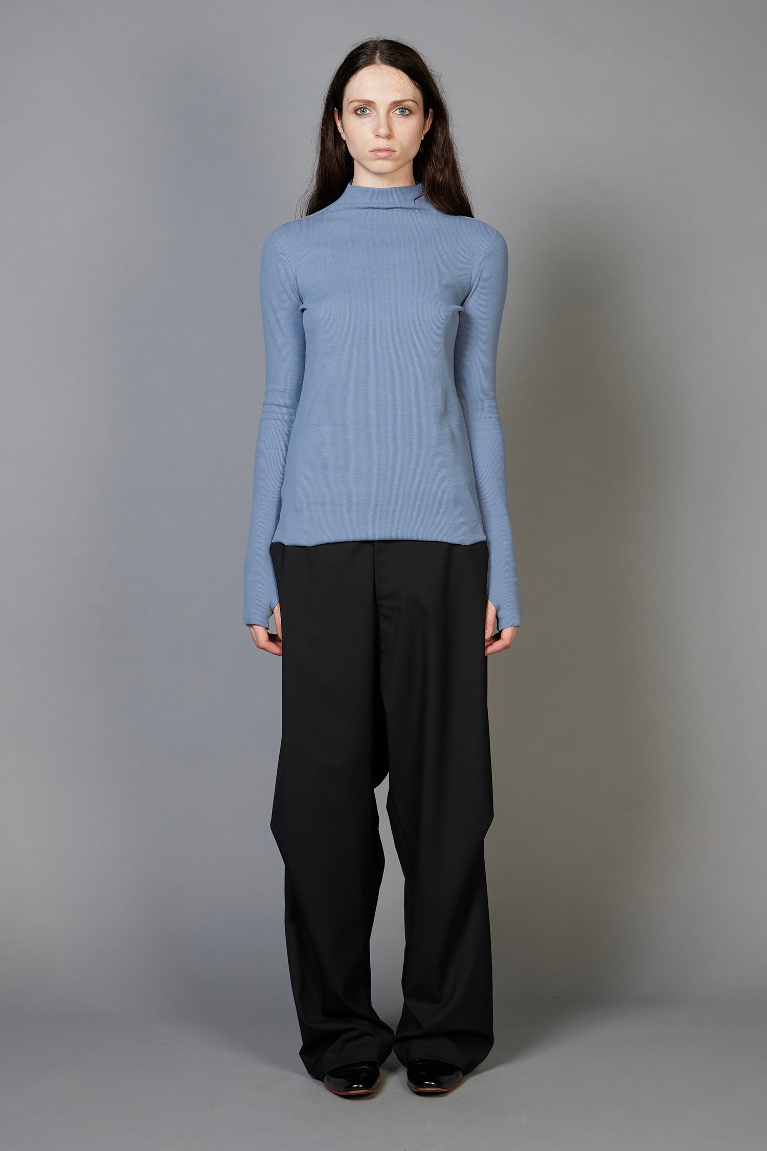 DROPOUT TROUSER IN SUITBLACK(UNISEX), AW26