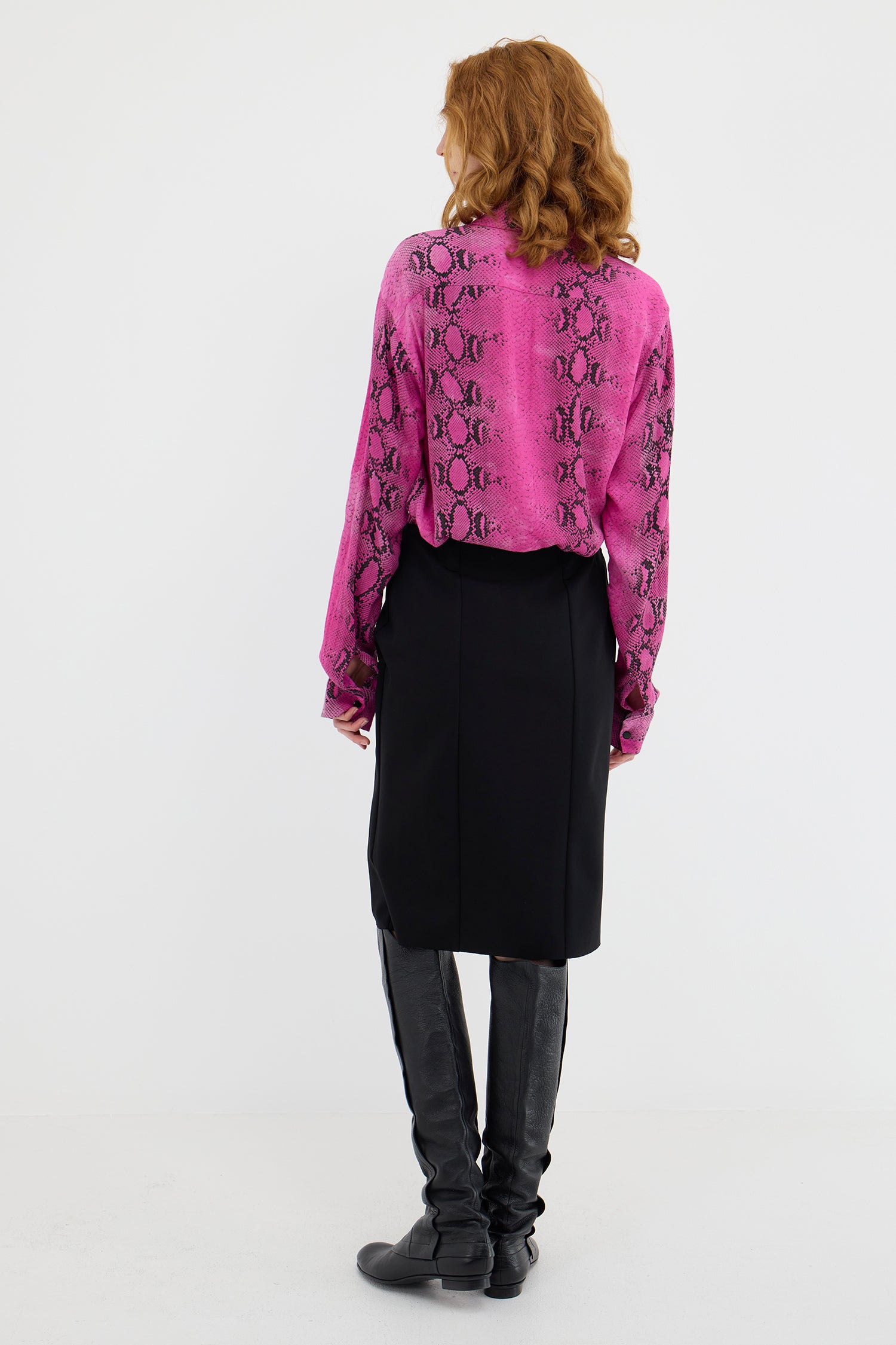 VINTAGE SHIRT IN  PINK SNAKE, AW26