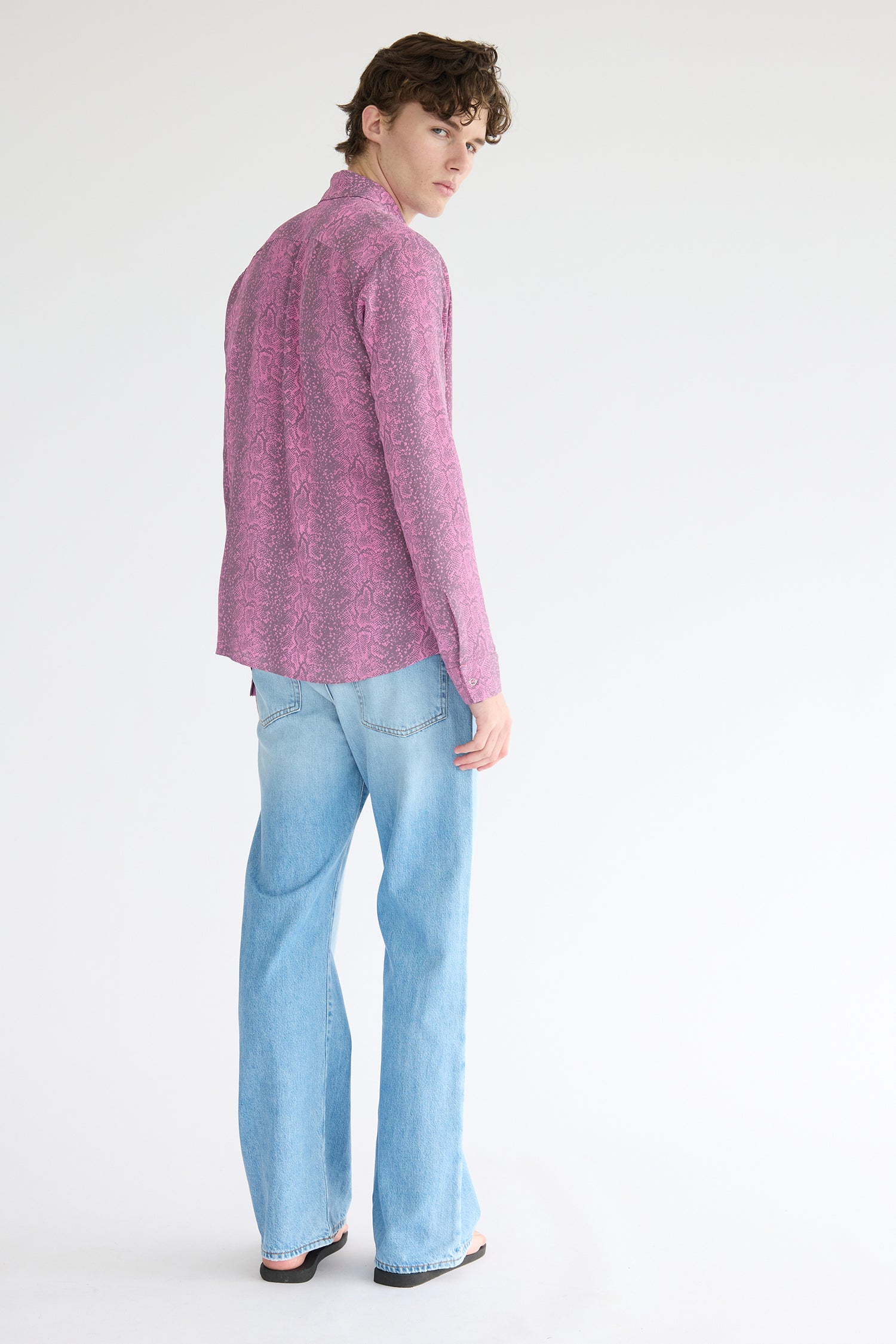 VINTAGE SHIRT IN BABY PINK SNAKE, AW26