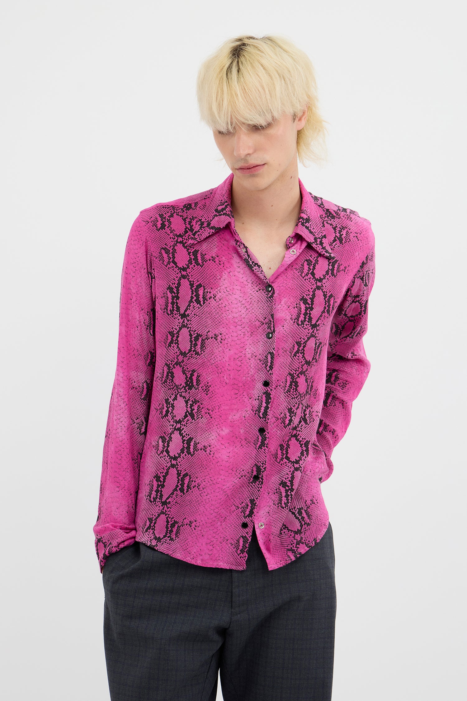 VINTAGE SHIRT IN  PINK SNAKE, AW26