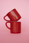 ESPRESSO CUP SET IN RED/GOLD SIGNATURE