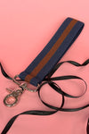 KEY FOB IN BLUE/BROWN, S23