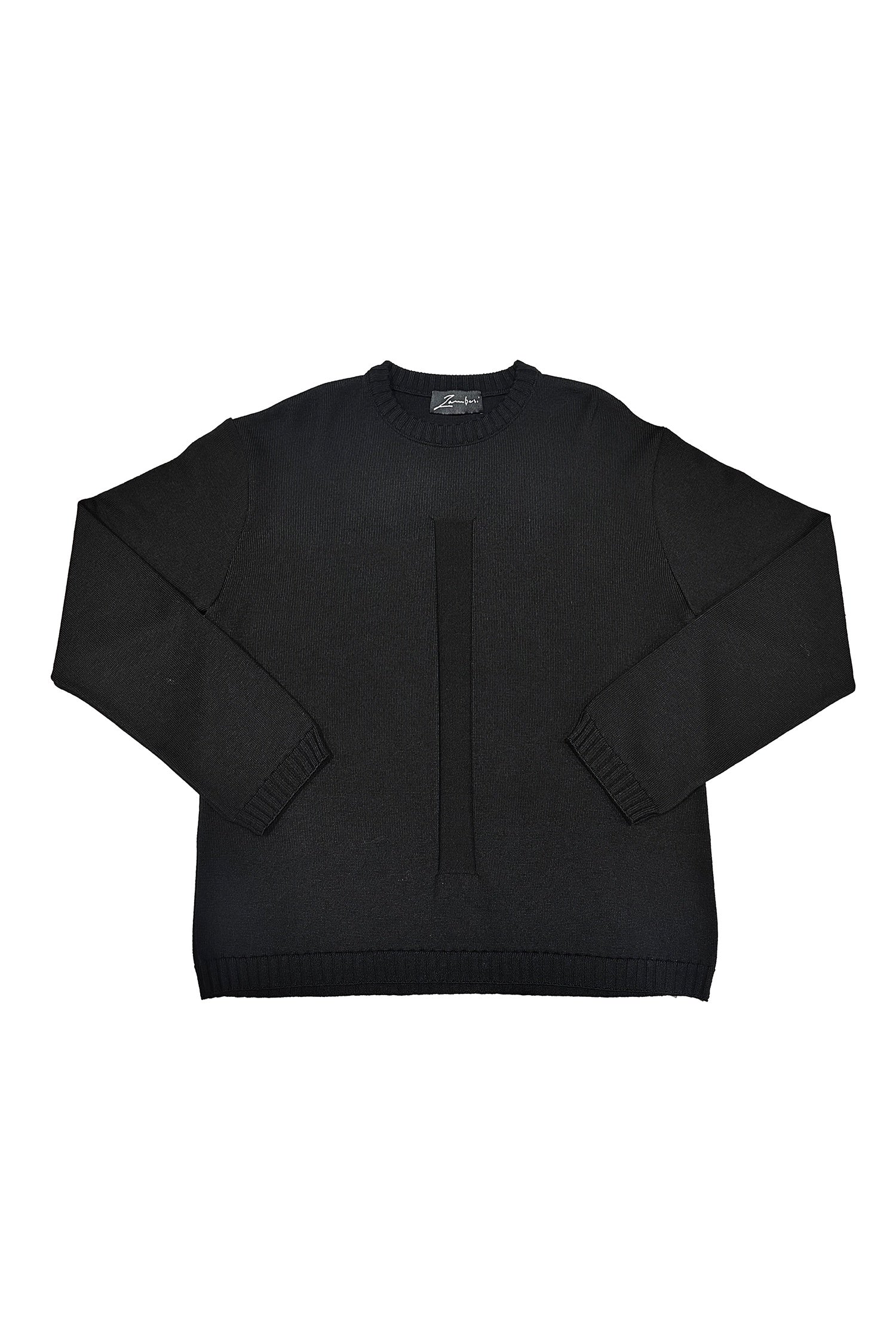 VERTICAL SWEATER IN BLACK, W25
