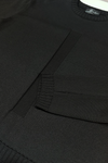 VERTICAL SWEATER IN BLACK, W25