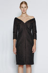 TULIP DRESS IN COFFEE, W18