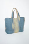 ACNE DENIM SHOPPER IN LIGHT BLUE/BEIGE, FW23