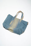 ACNE DENIM SHOPPER IN LIGHT BLUE/BEIGE, FW23