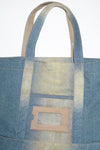 ACNE DENIM SHOPPER IN LIGHT BLUE/BEIGE, FW23