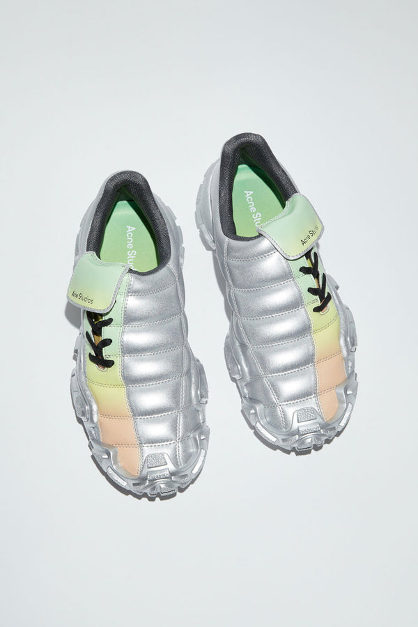 Acne Studios shoes 【最終値下げ】 FOOTBALL SHOE IN GREY/GREEN, FW23 - Zambesi Store