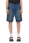 LOOSE FIT DENIM SHORT IN MID BLUE, FW23