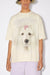 POODLE T-SHIRT IN PORCELAIN WHITE, FW23
