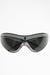 METAL FRAME SUNGLASSES IN BLACK/BLACK, FW23