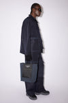 PAPERY NYLON TOTE BAG IN BLACK, FW22