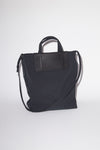 PAPERY NYLON TOTE BAG IN BLACK, FW22