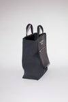 PAPERY NYLON TOTE BAG IN BLACK, FW22