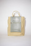 PAPERY NYLON TOTE BAG IN OLIVE GREEN/GREEN, FW22