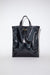 SHINY TOTE BAG IN BLACK, FW22