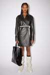SHINY TOTE BAG IN BLACK, FW22