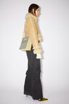 SMALL PAPERY NYLON TOTE BAG IN OLIVE GREEN/GREEN, FW22
