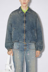 DENIM PADDED JACKET IN MID BLUE, SS23