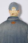 DENIM PADDED JACKET IN MID BLUE, SS23