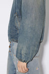 DENIM PADDED JACKET IN MID BLUE, SS23