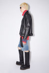 LEATHER BIKER JACKET IN BLACK, SS23
