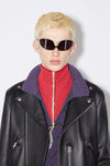 LEATHER BIKER JACKET IN BLACK, SS23