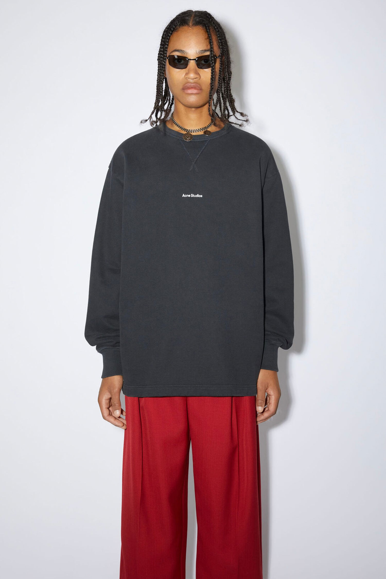 CREWNECK IN BLACK,SS23