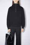 ZIPPERED SWEATER IN BLACK, SS23