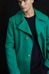 HARBOURMASTER COAT IN JADE, W22