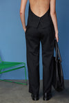 PLEATFRONT TROUSER IN SUITBLACK, W22