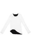 REVERSIBLE T SHIRT IN BLACK/WHITE, W22