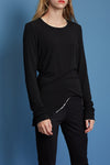 REVERSIBLE T SHIRT IN BLACK/WHITE, W22