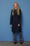 TAILOR COAT IN NAVY HOUNDSTOOTH, W22