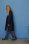 TAILOR COAT IN NAVY HOUNDSTOOTH, W22