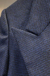TAILOR COAT IN NAVY HOUNDSTOOTH, W22