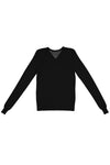 V NECK JUMPER IN BLACKBOARD, W22