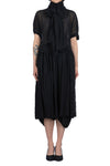 BIG NECK BOW DRESS IN BLACK, SS23
