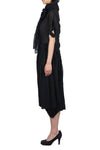 BIG NECK BOW DRESS IN BLACK, SS23