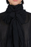 BIG NECK BOW DRESS IN BLACK, SS23