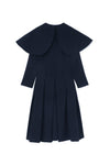 PAN COLLAR DRESS IN NAVY, SS23