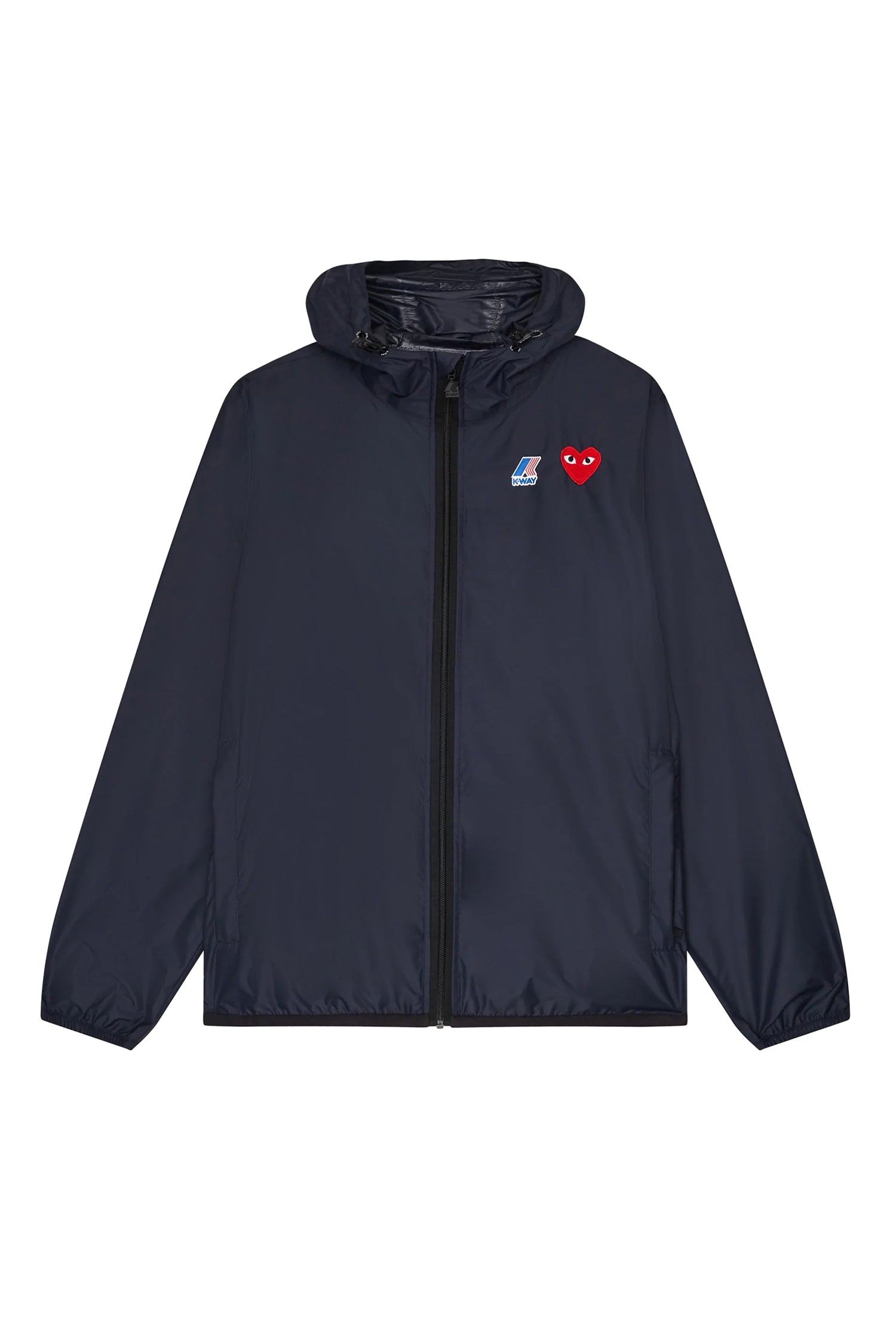 K-WAY HOODIE FULL ZIP IN NAVY
