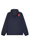 K-WAY HOODIE FULL ZIP IN NAVY