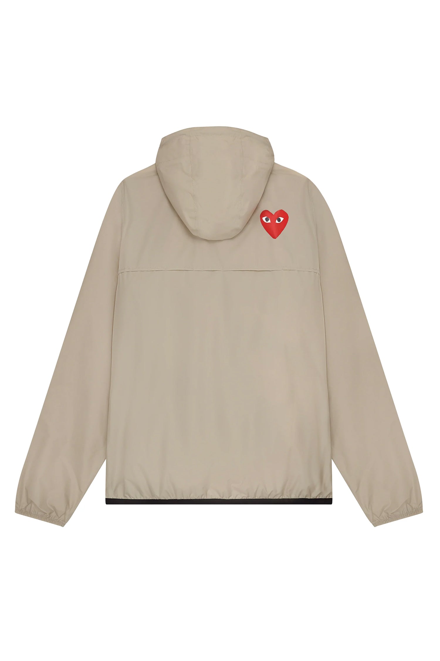 K-WAY HOODIE HALF ZIP IN BEIGE